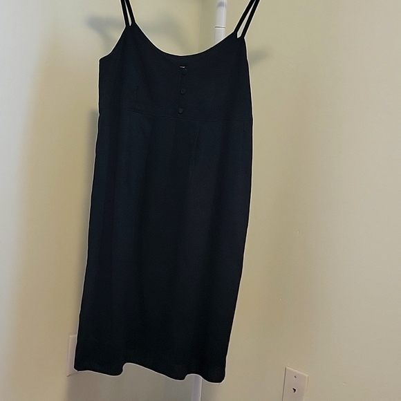 Black linen blend dress - Picture 1 of 6
